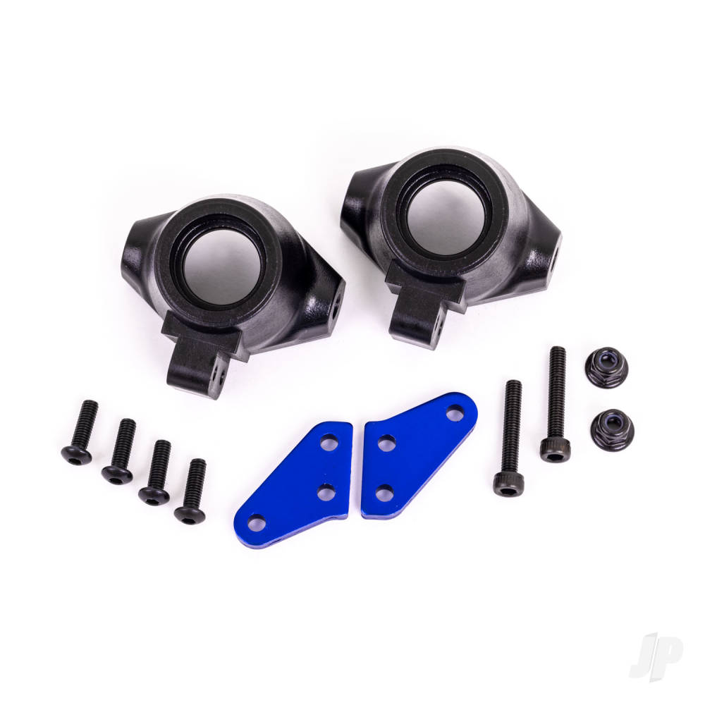 Traxxas Steering block arms (aluminium, Blue-anodised) (2 pcs) / steering blocks, left & right