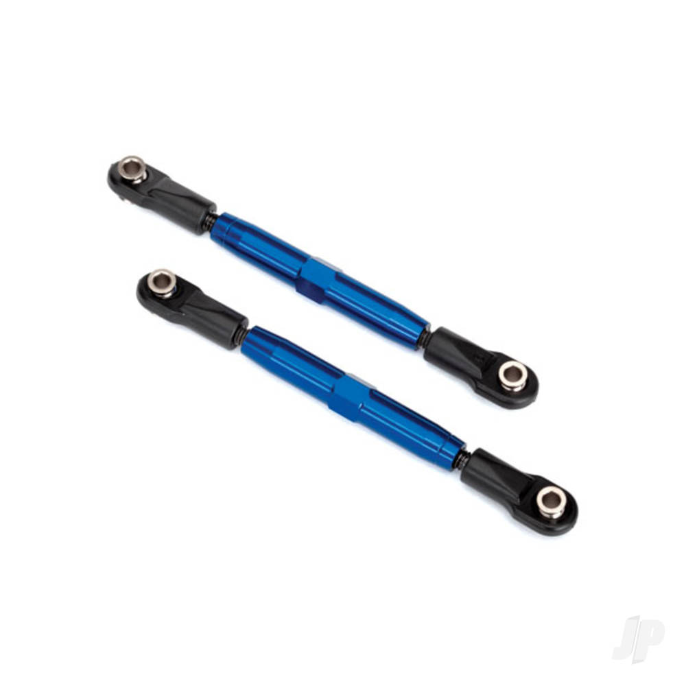 Traxxas Camber links, Rear (Tubes Blue-anodised, 7075-T6 aluminium, stronger than Titanium) (73mm) (2 pcs) / rod ends (4 pcs) / aluminium wrench (1pc)