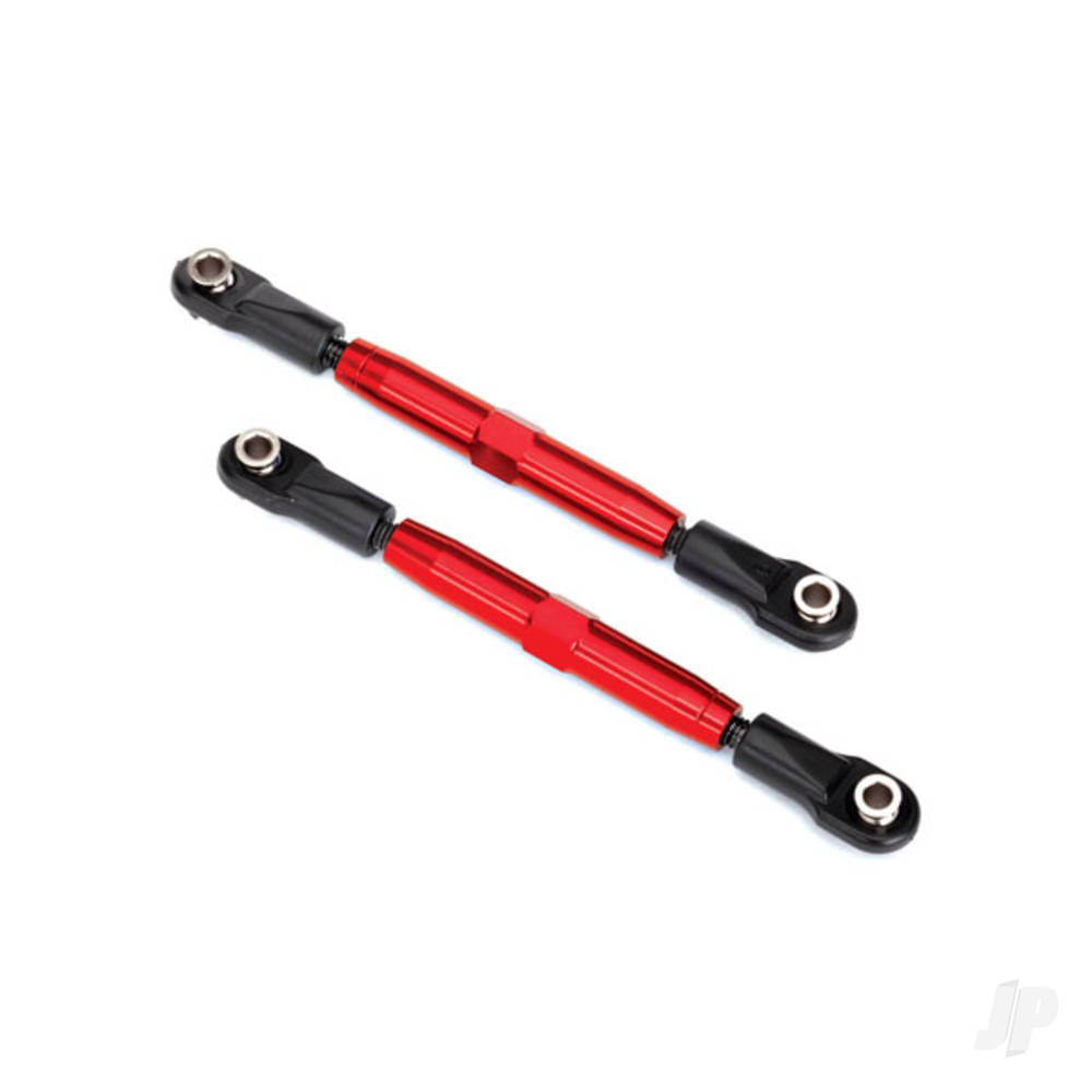 Traxxas Camber links, Rear (Tubes Red-anodised, 7075-T6 aluminium, stronger than Titanium) (73mm) (2 pcs) / rod ends (4 pcs) / aluminium wrench (1pc)