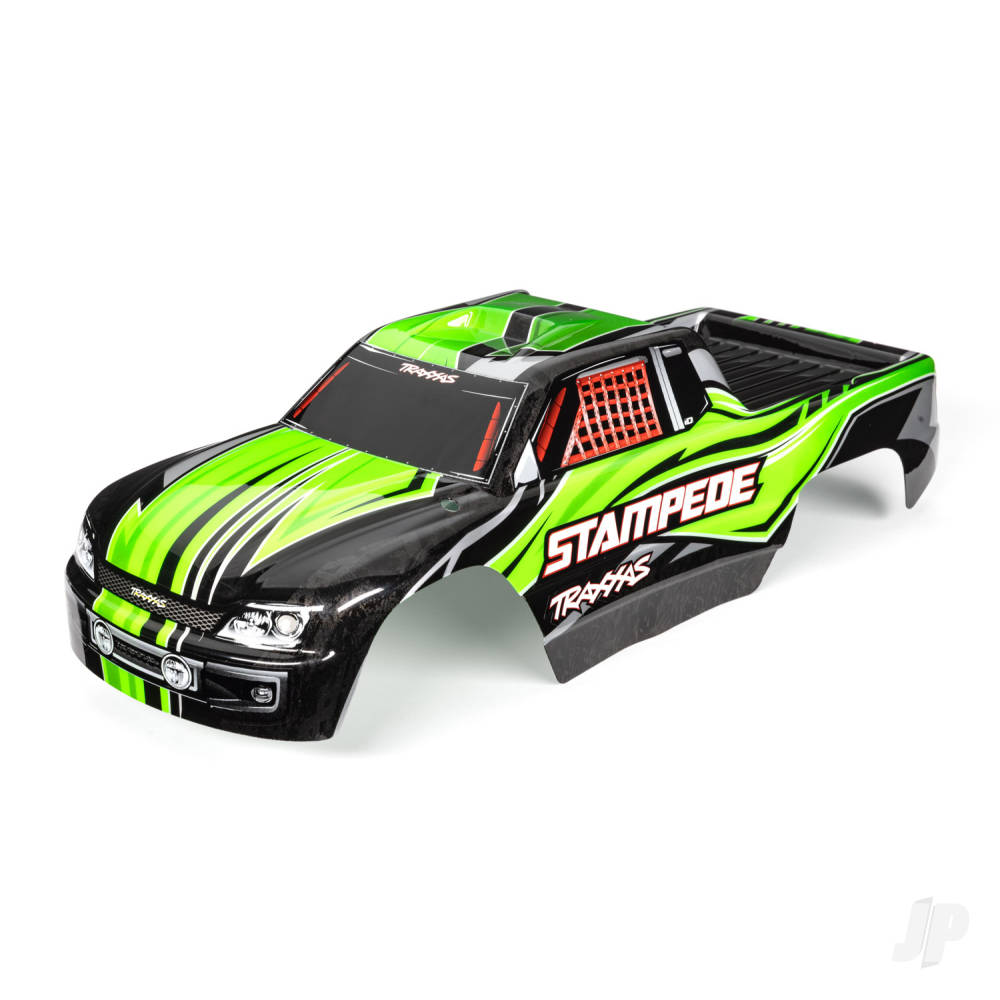 Traxxas Body, Stampede (also fits Stampede VXL), Green (painted, decals applied)