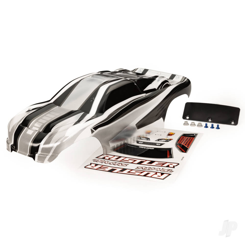 Traxxas Body, Rustler, ProGraphix (graphics are printed, requires paint & final colour application)/ wing/ decal sheet