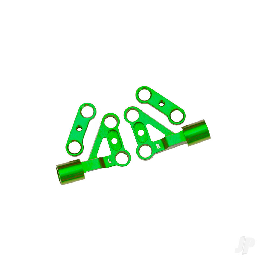Traxxas Suspension arms, upper, front, 6061-T6 aluminium (Green-anodised) (left & right) / 2.5x5mm BCS (with threadlock) (2 pcs)