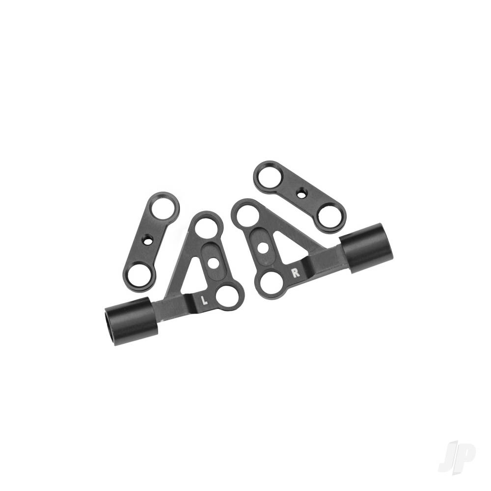 Traxxas Suspension arms, upper, front, 6061-T6 aluminium (Grey-anodised) (left & right) / 2.5x5mm BCS (with threadlock) (2 pcs)