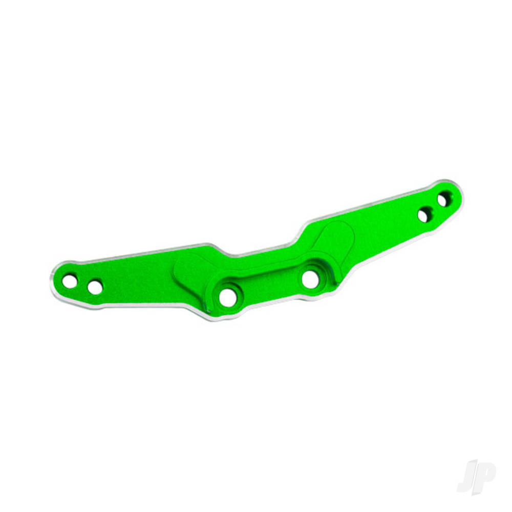 Traxxas Shock tower, rear, 6061-T6 aluminium (Green-anodised) / 3x15mm BCS (with threadlock) (2 pcs)