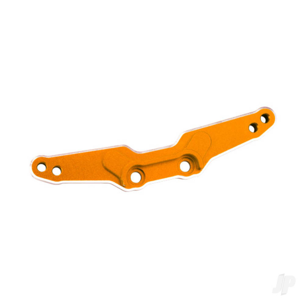 Traxxas Shock tower, rear, 6061-T6 aluminium (Orange-anodised) / 3x15mm BCS (with threadlock) (2 pcs)