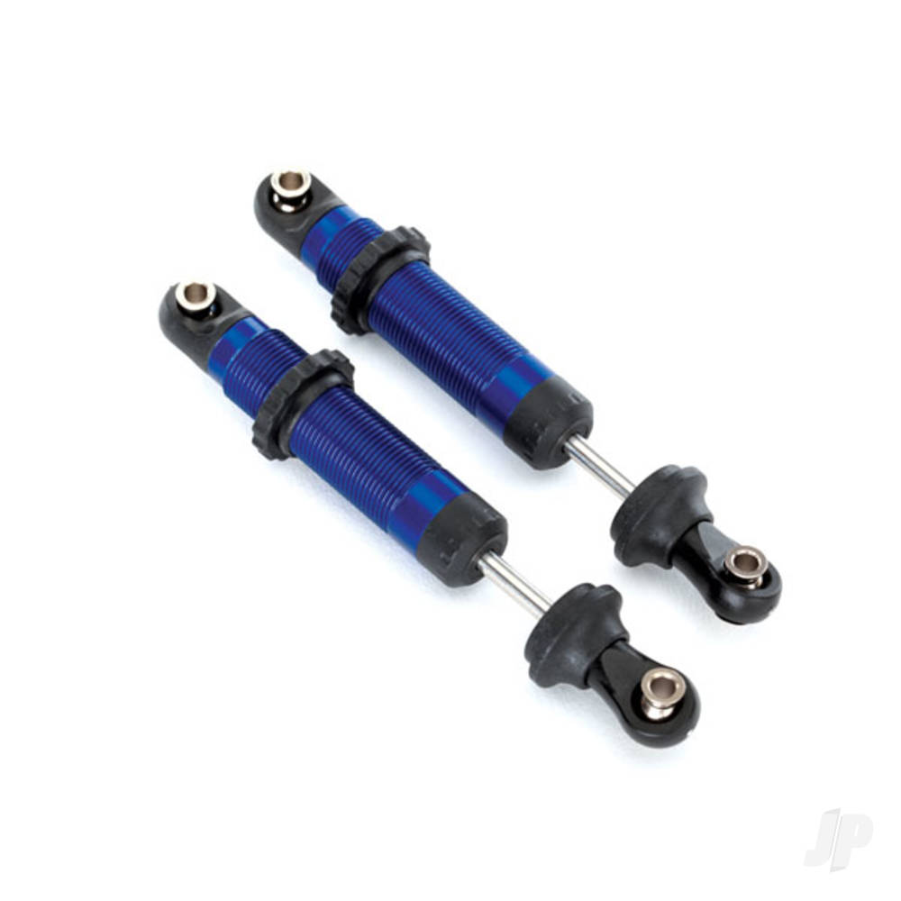 Traxxas Shocks, GTS, aluminium (Blue-anodised) (assembled with spring retainers) (2 pcs)