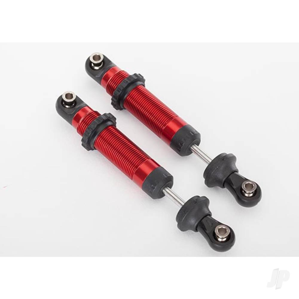 Traxxas Shocks, GTS, aluminium (Red-anodised) (assembled with spring retainers) (2 pcs)