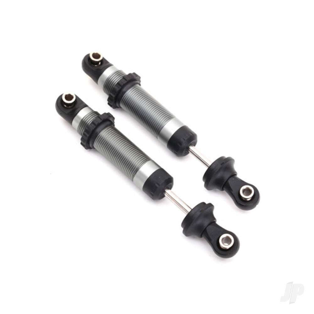 Traxxas Shocks, GTS, Silver aluminium (assembled with spring retainers) (2 pcs)