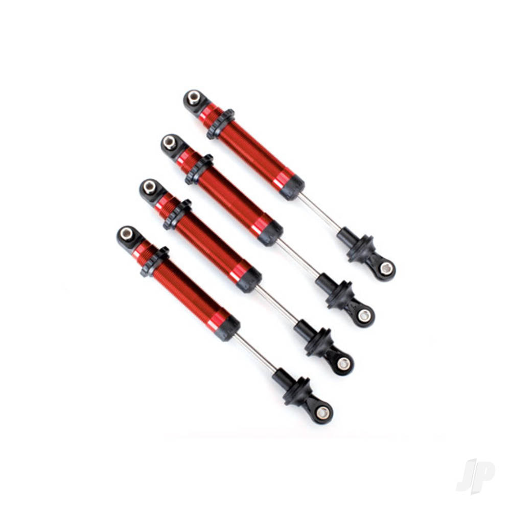 traxxas-shocks-gts-aluminium-red-anodised-assembled-without-springs-4-pcs-for-use-with-8140r-trx-4-long-arm-lift-kit