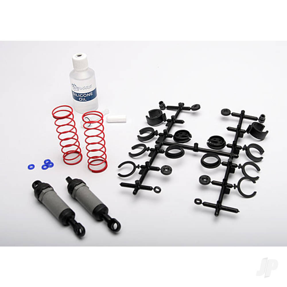 Traxxas Ultra shocks (Grey) (Long) (complete with spring pre-load spacers & springs) (2 pcs)