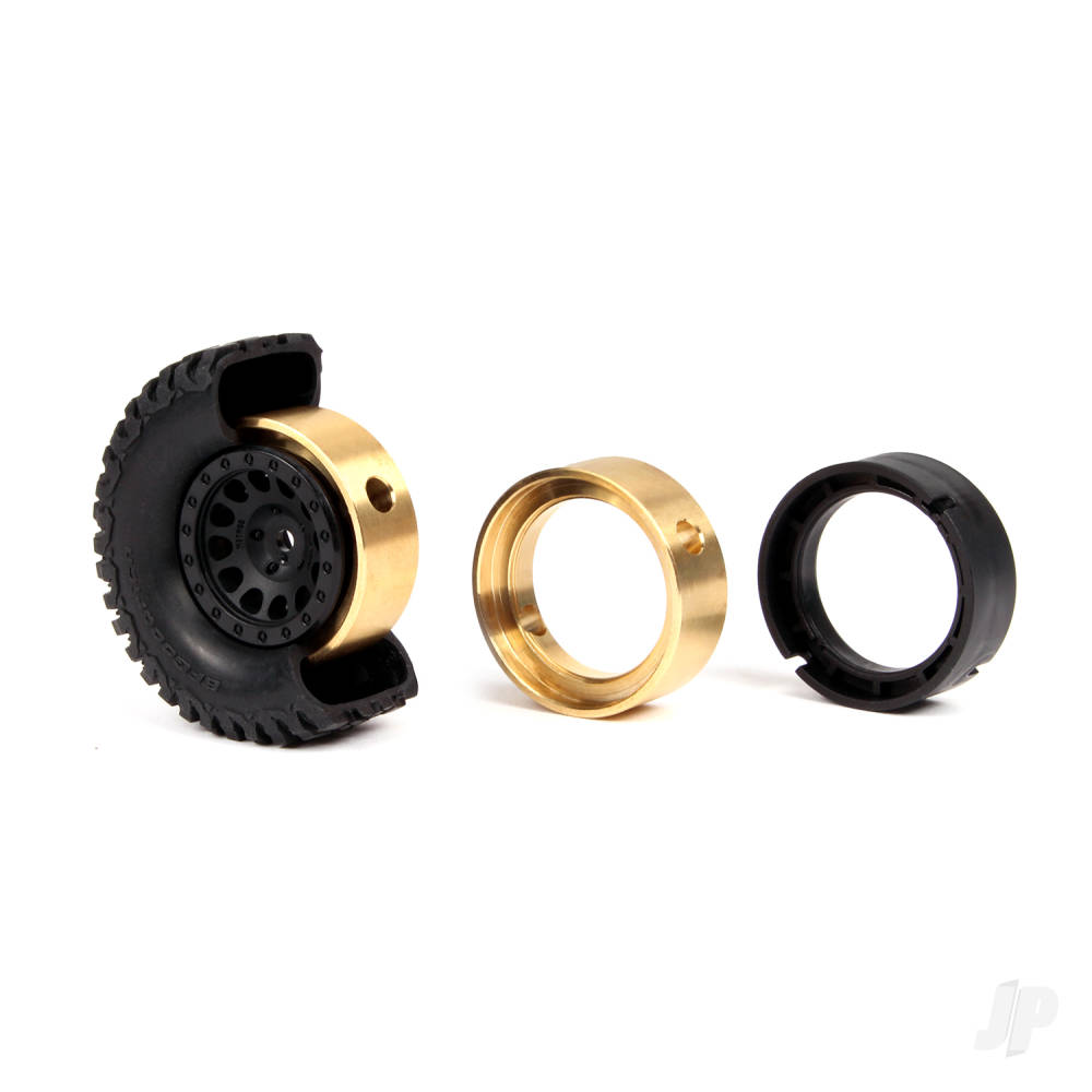 Traxxas Wheel weights, brass (31 grams each) (2 pcs) (fits #9781 series wheels)-2