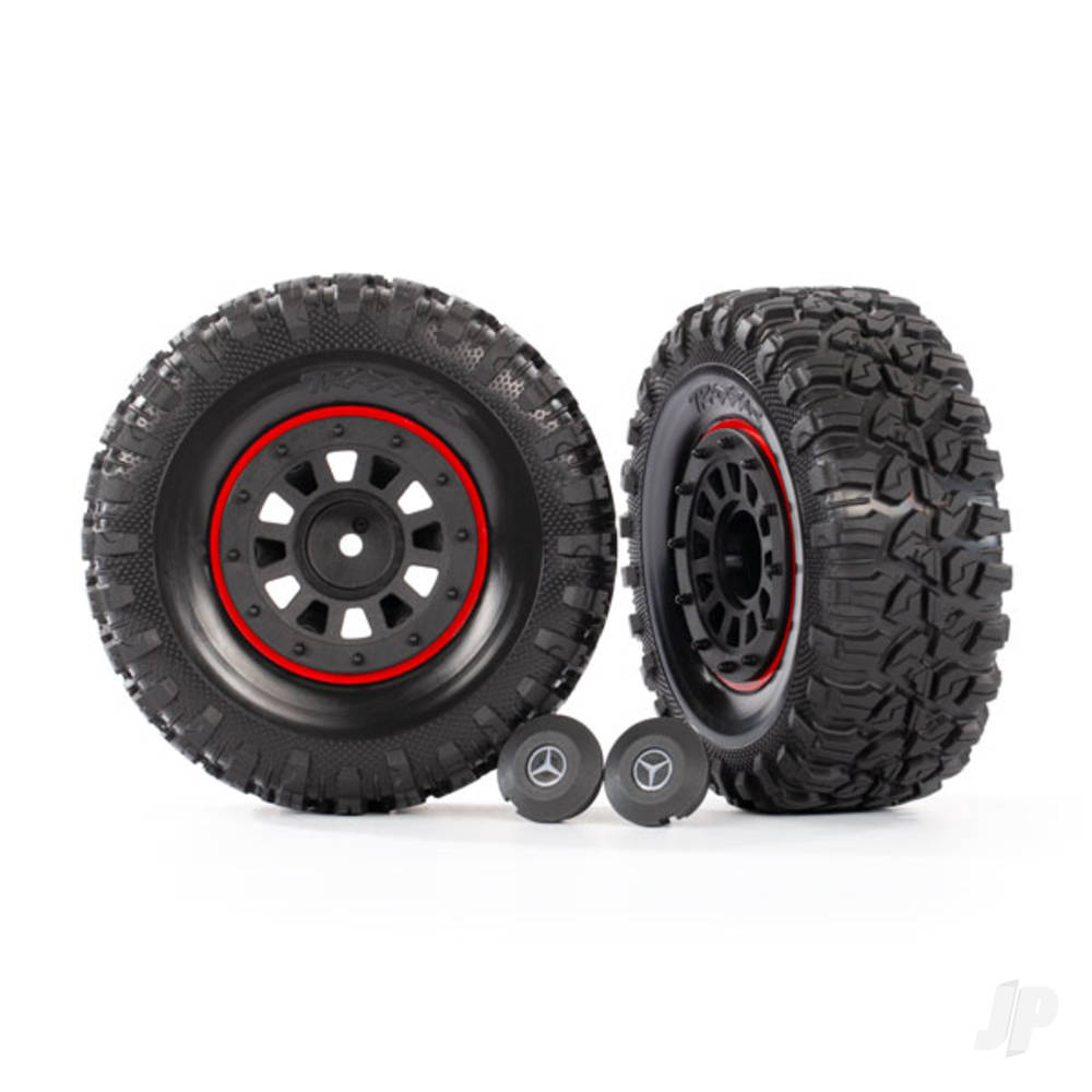 Traxxas Tyres & Wheels, Assembled Glued 2.2in Tyres (2 pcs)