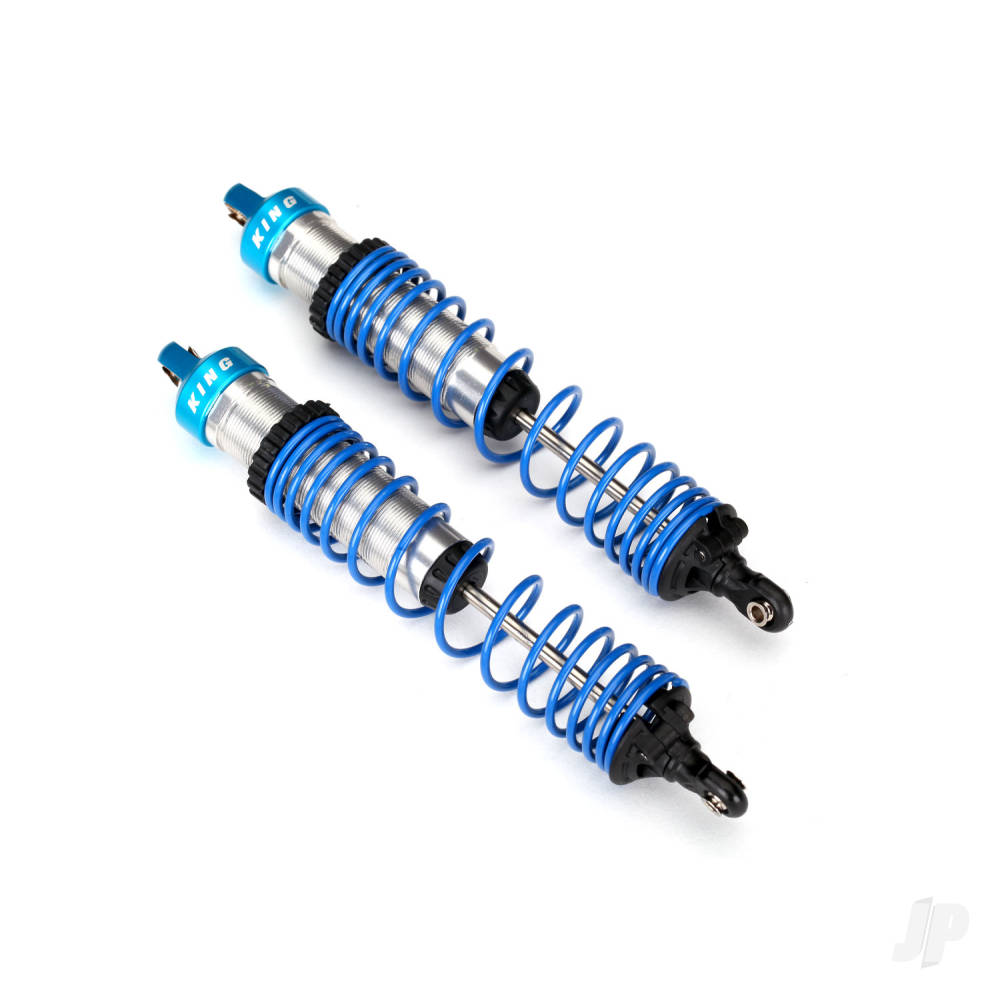 Traxxas Shock caps, aluminium (Blue-anodised), King shocks (4 pcs)-2