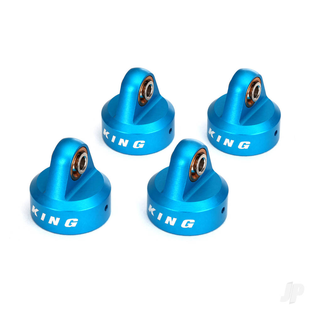 Traxxas Shock caps, aluminium (Blue-anodised), King shocks (4 pcs)-6