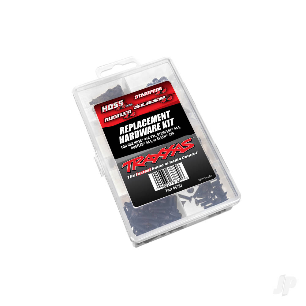 Traxxas Hardware kit, Hoss 4X4 VXL/Slash 4X4/Stampede 4X4/Rustler 4X4 (contains all hardware used on Hoss 4X4 VXL, Slash 4X4, Stampede 4X4, or Rustler 4X4)