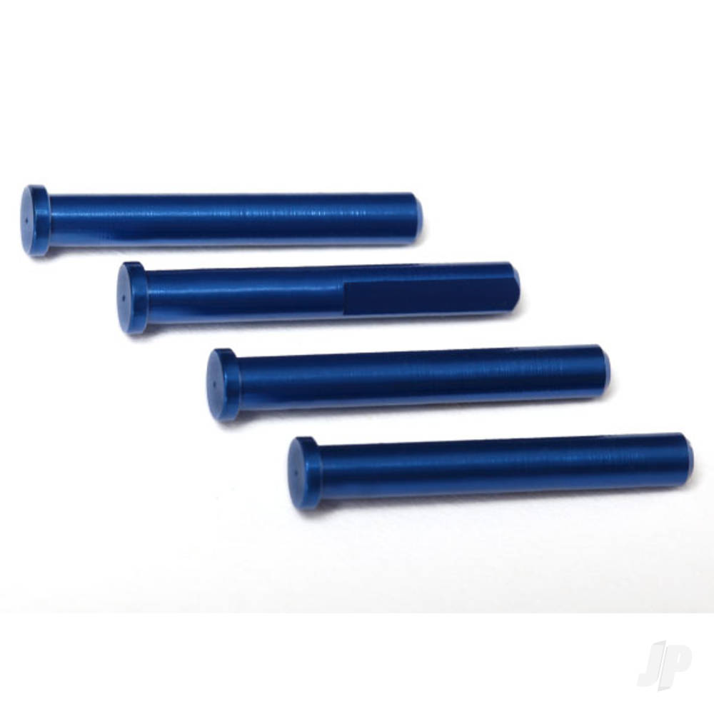 Traxxas Main shaft, 7075-T6 aluminium, Blue-anodised (4 pcs) / 1.6x5mm BCS (4 pcs)
