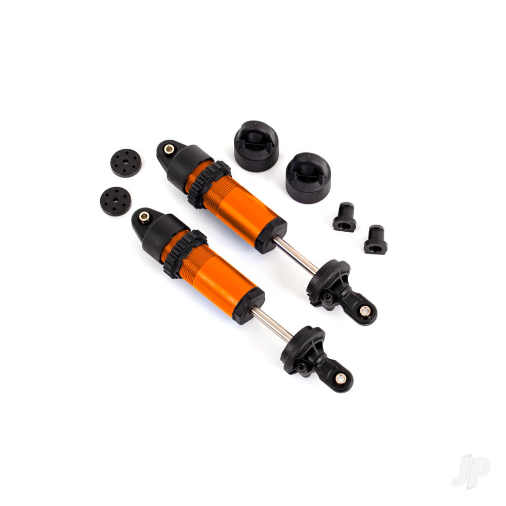 Traxxas Shocks, GT-Maxx, aluminium (orange-anodised) (fully assembled w,o springs) (2)
