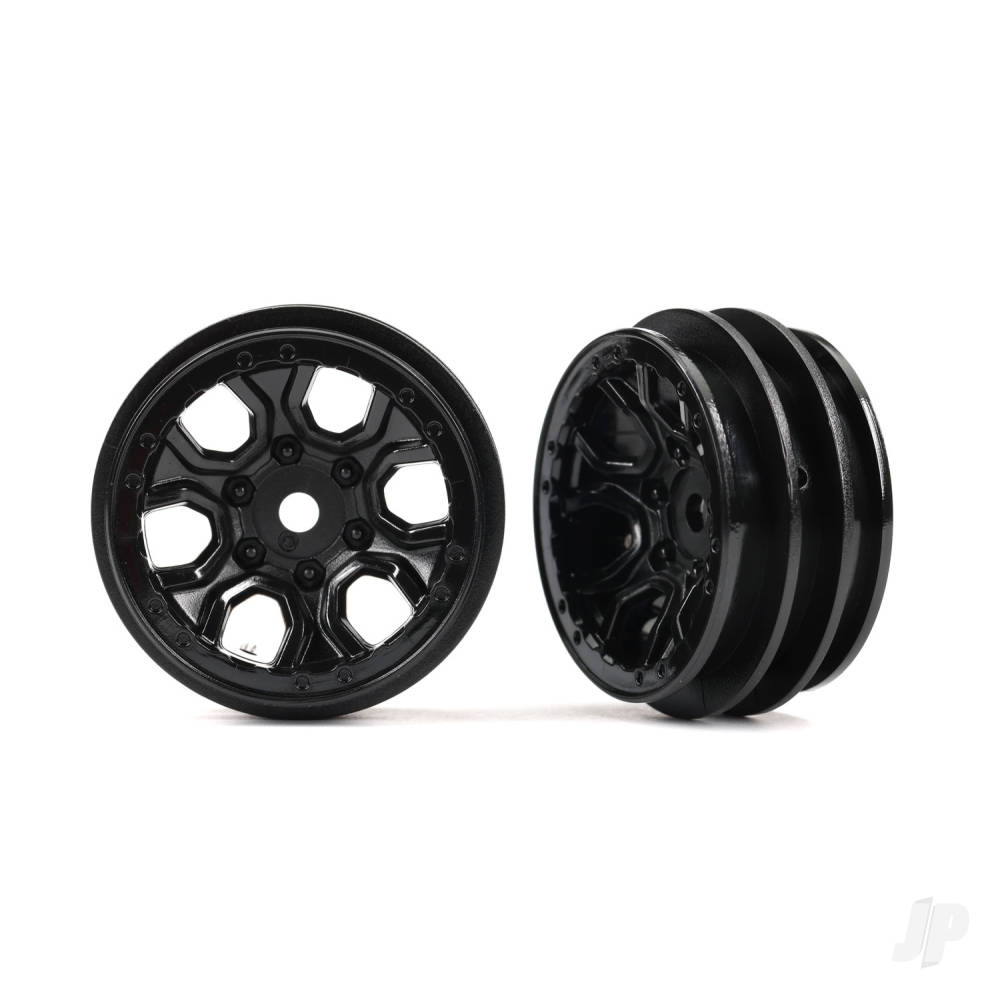 Traxxas Wheels, 1.0in (Black) (2 pcs)
