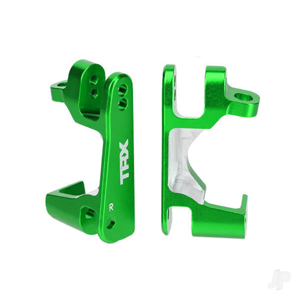 Traxxas Caster blocks (C-Hubs), 6061-T6 aluminium (Green-anodised) (left & right)