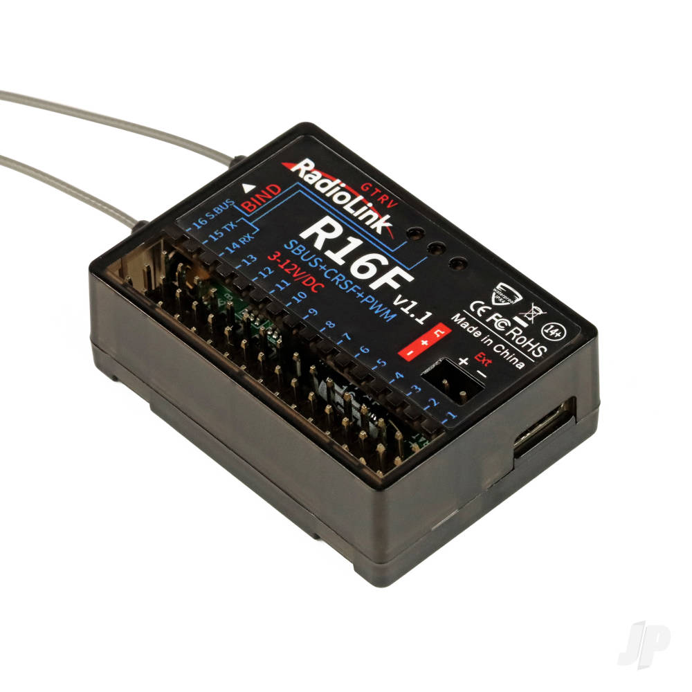 RadioLink T16D 2.4GHz 16-Channel Transmitter with R16F Receiver-10
