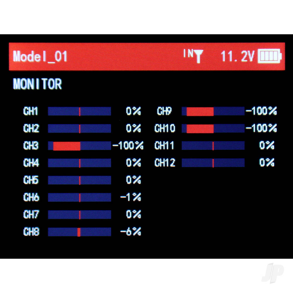 RadioLink T12D 2.4GHz 12-Channel Transmitter with R12F Receiver (Mode 2)-16