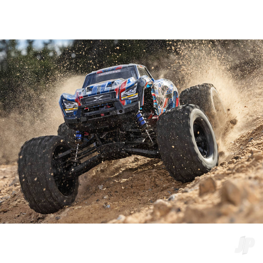 Traxxas X-Maxx Belted 1:6 8S 4WD Electric Monster Truck, Red (+ TQi 2-ch, VXL-8s, Velineon 1200XL, TSM, Belted Tyres)-6