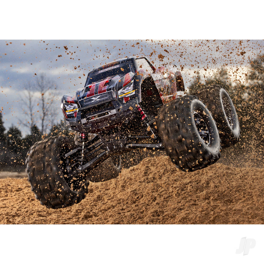 Traxxas X-Maxx Belted 1:6 8S 4WD Electric Monster Truck, Red (+ TQi 2-ch, VXL-8s, Velineon 1200XL, TSM, Belted Tyres)-8