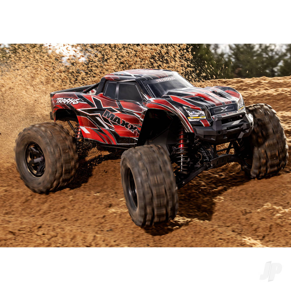 Traxxas X-Maxx Belted 1:6 8S 4WD Electric Monster Truck, Red (+ TQi 2-ch, VXL-8s, Velineon 1200XL, TSM, Belted Tyres)-9