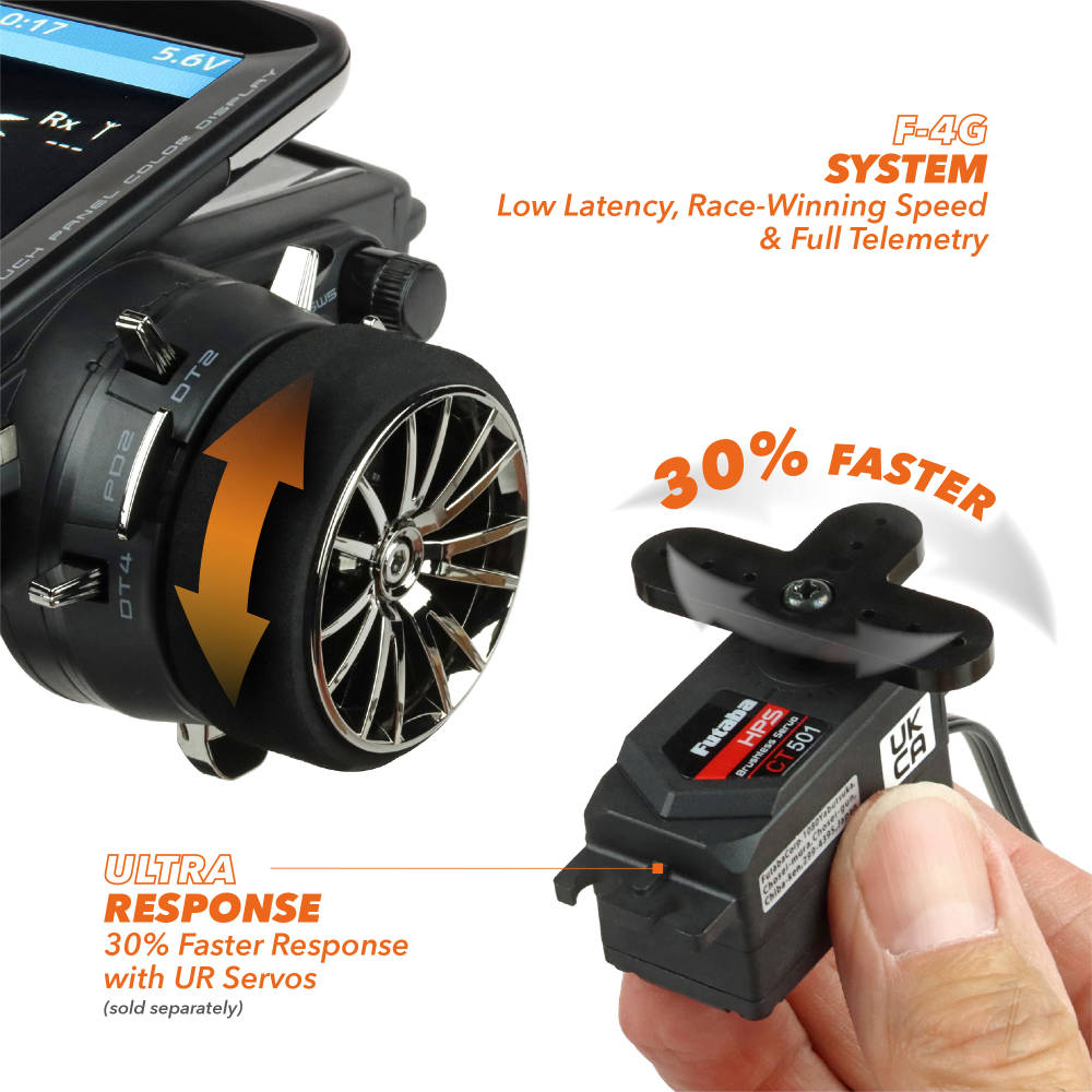 Futaba T10PX 10-Channel Surface Radio with 3x R404SBS Rx-3