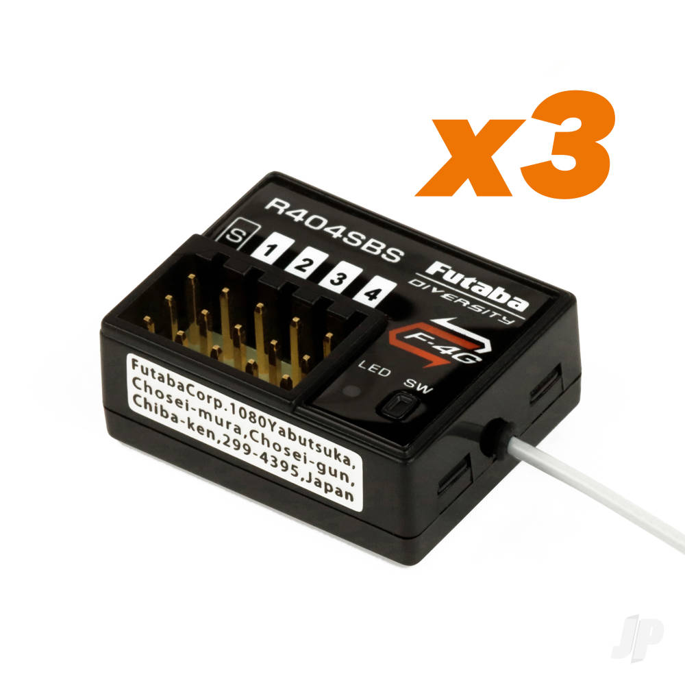 Futaba T10PX 10-Channel Surface Radio with 3x R404SBS Rx-11