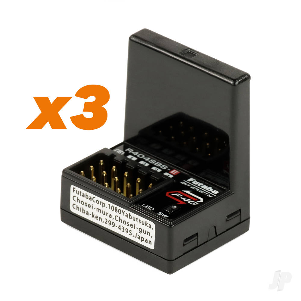 Futaba T10PX 10-Channel Surface Radio with 3x R404SBSE Rx-11