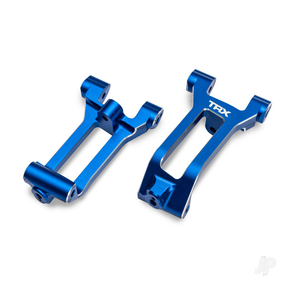 Traxxas Caster blocks (c-hubs), 6061-T6 aluminium (blue-anodised), left & right, 3x8mm BCS (with threadlock) (6)