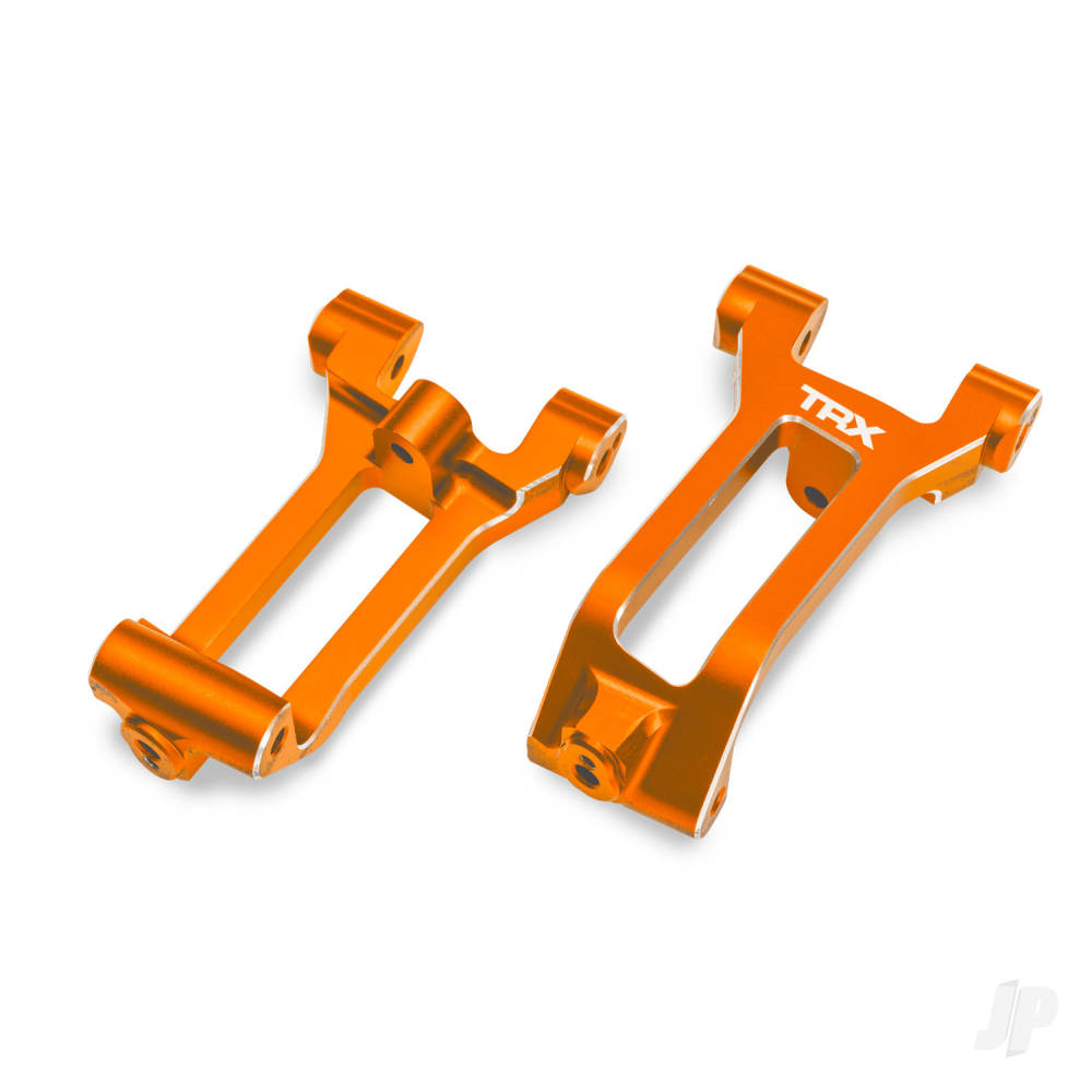 Traxxas Caster blocks (c-hubs), 6061-T6 aluminium (orange-anodised), left & right, 3x8mm BCS (with threadlock) (6)