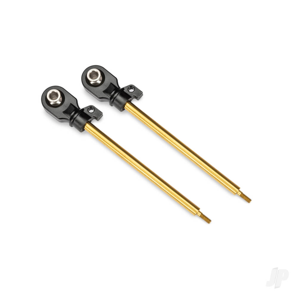 Traxxas Shock shafts, GT-Maxx, 110mm (assembled with rod ends & hollow balls) (TiN-coated) (2)