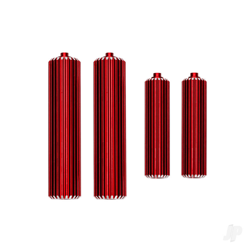 Traxxas Reservoirs, shocks (6061-T6 aluminium, red-anodised) (front (2), rear (2))