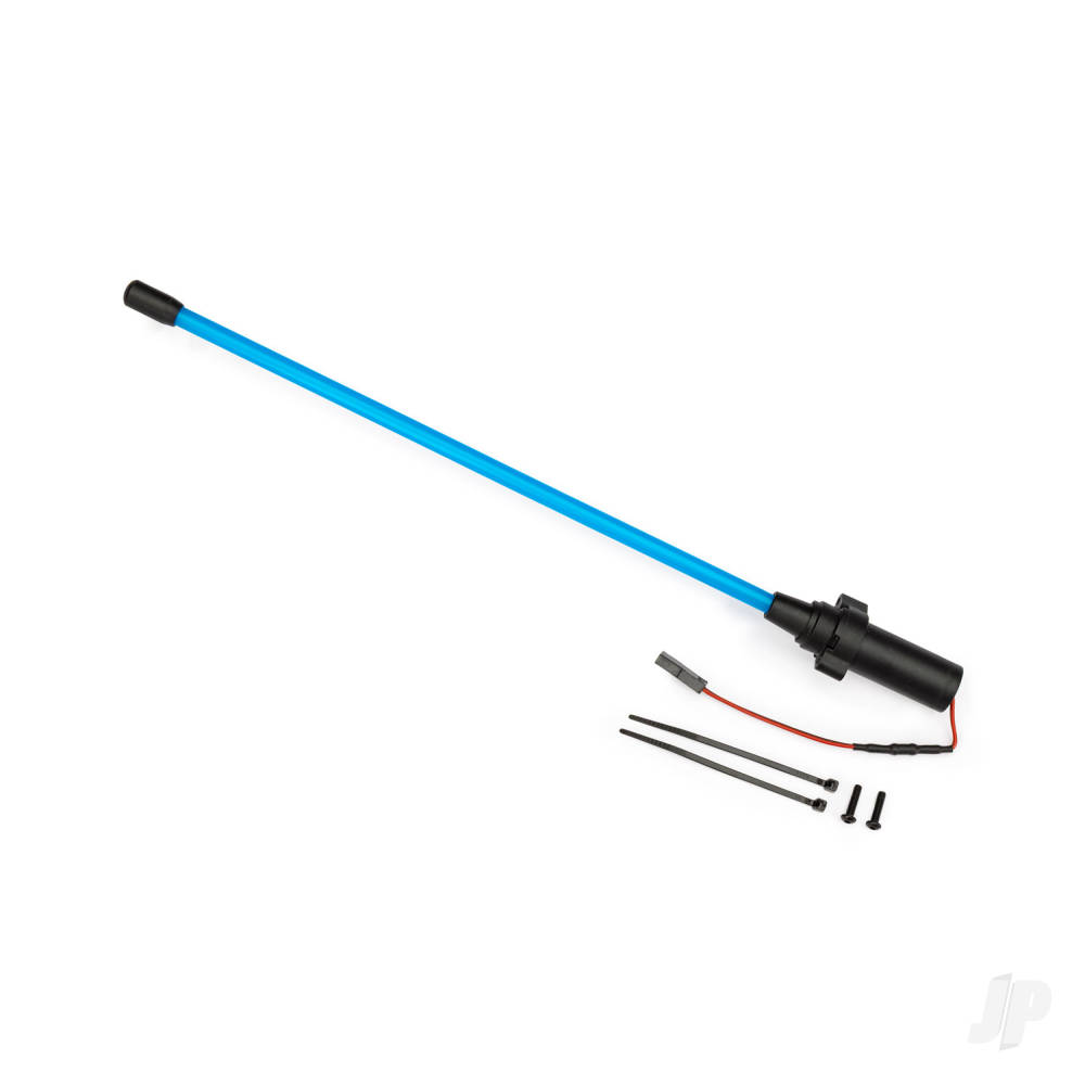 traxxas-whip-light-led-blue-assembled-1-3x12mm-bcs-2-replacement-for-1-whip-light-left-or-right-requires-6588x-accessory-power-supply