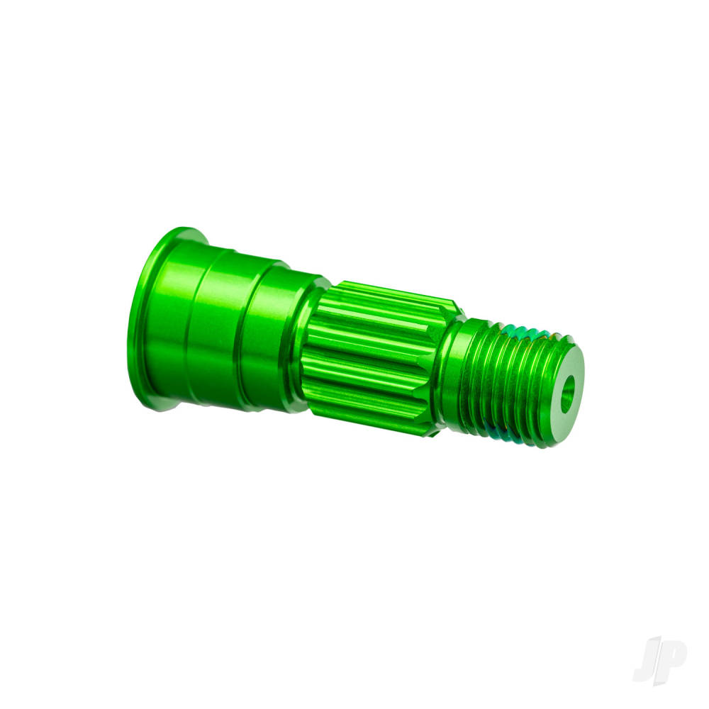 Traxxas Stub axle, front, 6061-T6 aluminium (green-anodised)