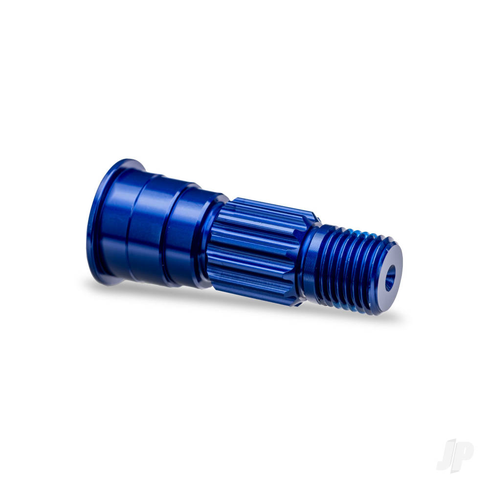 Traxxas Stub axle, front, 6061-T6 aluminium (blue-anodised)
