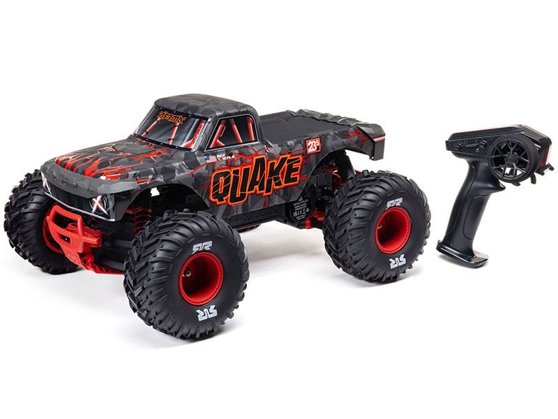Arrma 1/10 QUAKE 223S DSC 2WD RTR Brushless Monster Truck, Red-3