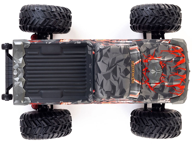 Arrma 1/10 QUAKE 223S DSC 2WD RTR Brushless Monster Truck, Red-6
