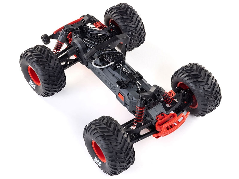 Arrma 1/10 QUAKE 223S DSC 2WD RTR Brushless Monster Truck, Red-7