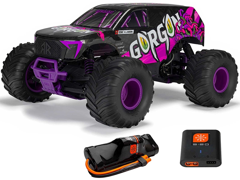 arrma-1-10-gorgon-mega-550-2wd-mt-with-battery-charger-purple