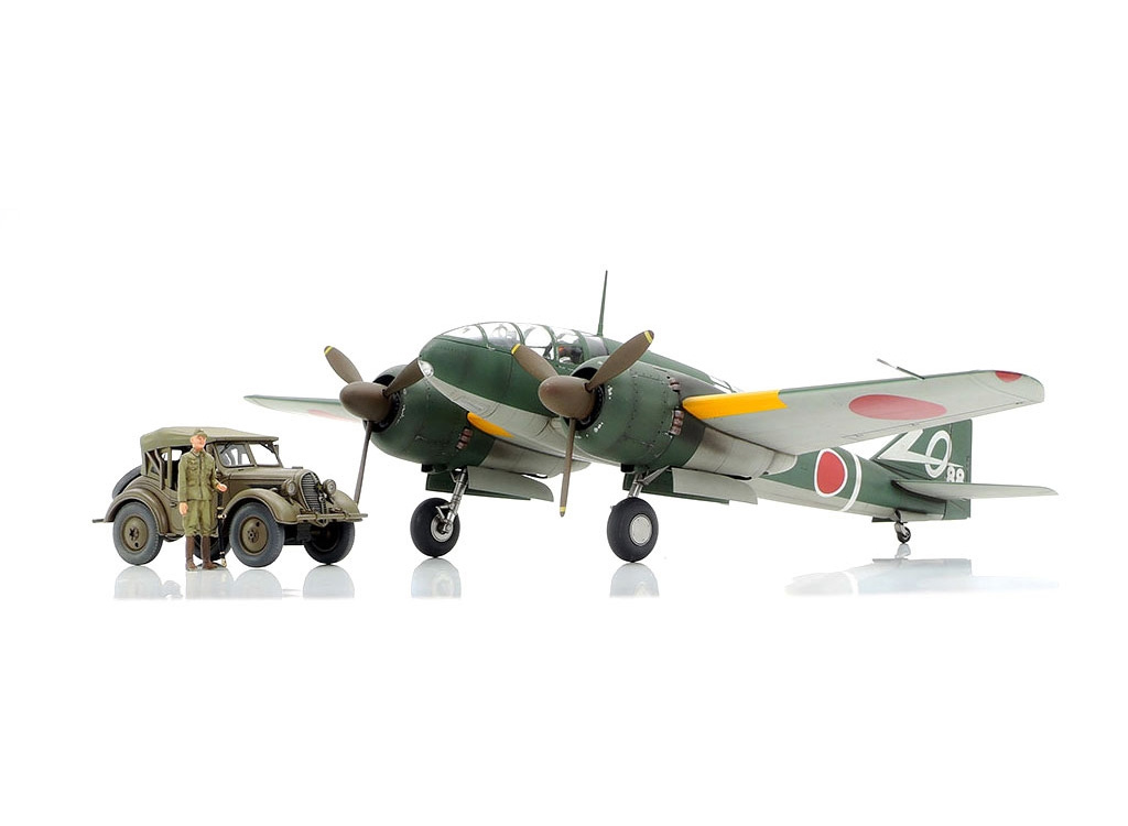 Tamiya 1/48 Ki-46 III 100 Aircraft & Kurogane 4x4 Set