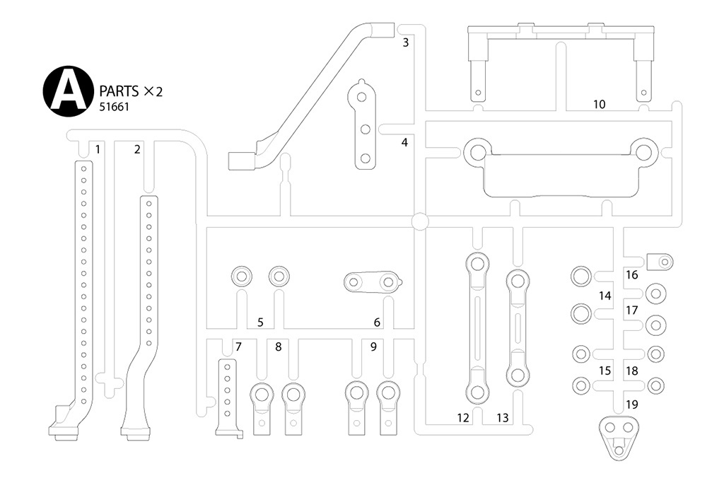 Tamiya RC TC-01 A PARTS