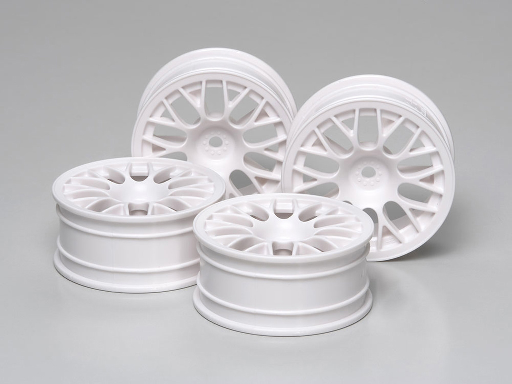 Tamiya M Narrow White Mesh Wheels X 2 Clr