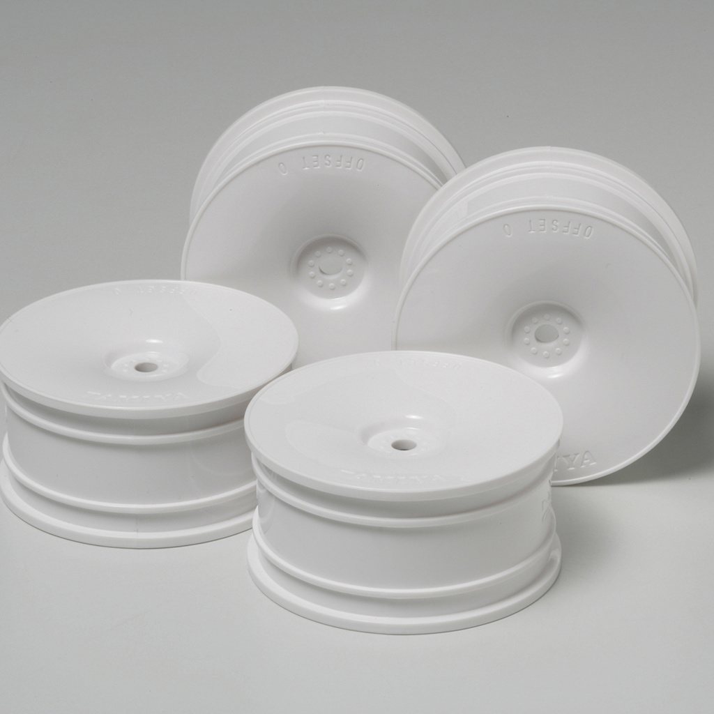 Tamiya White Dish Wheel (26Mm/Offo) X 2