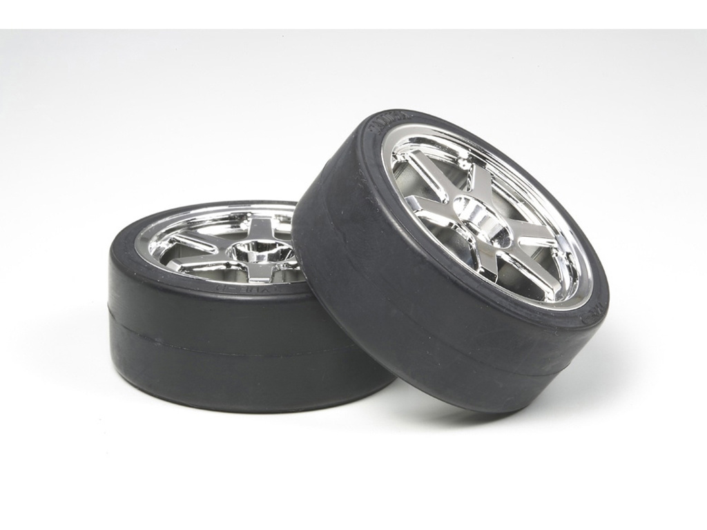 Tamiya 6-S Wheel W Drift Tyre X 2 26Mm + 2