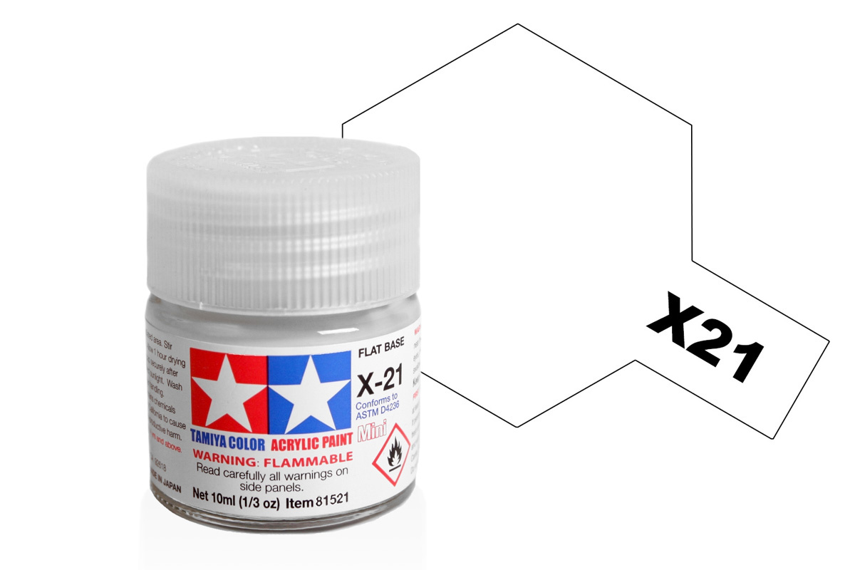 Tamiya Acrylic Mini X-21 Flat Base