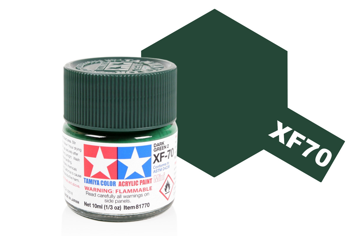 Tamiya Acrylic Mini XF-70 Dark Green 2