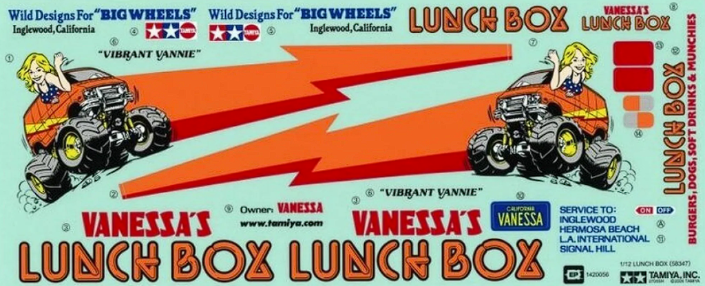 Tamiya RC STICKER: 58347